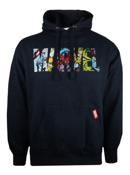 Marvel - Sweat à capuche motifs logo et personnages - Kiabi