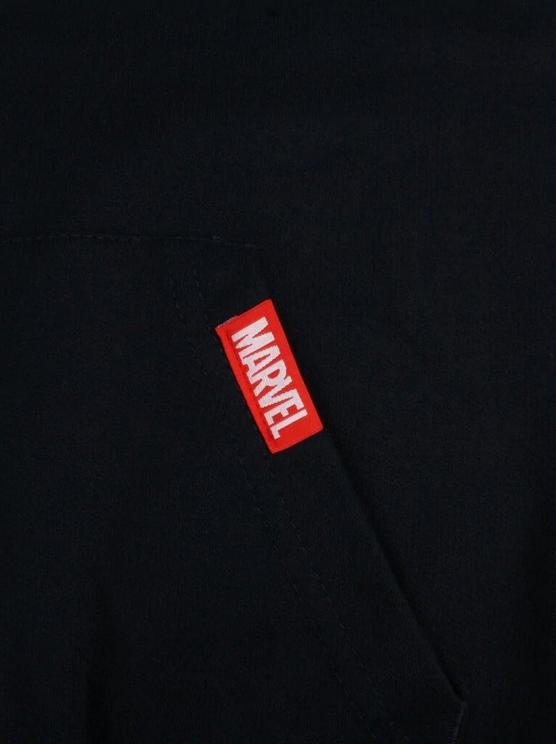 Marvel - Sweat à capuche motifs logo et personnages Bleu marine - Kiabi