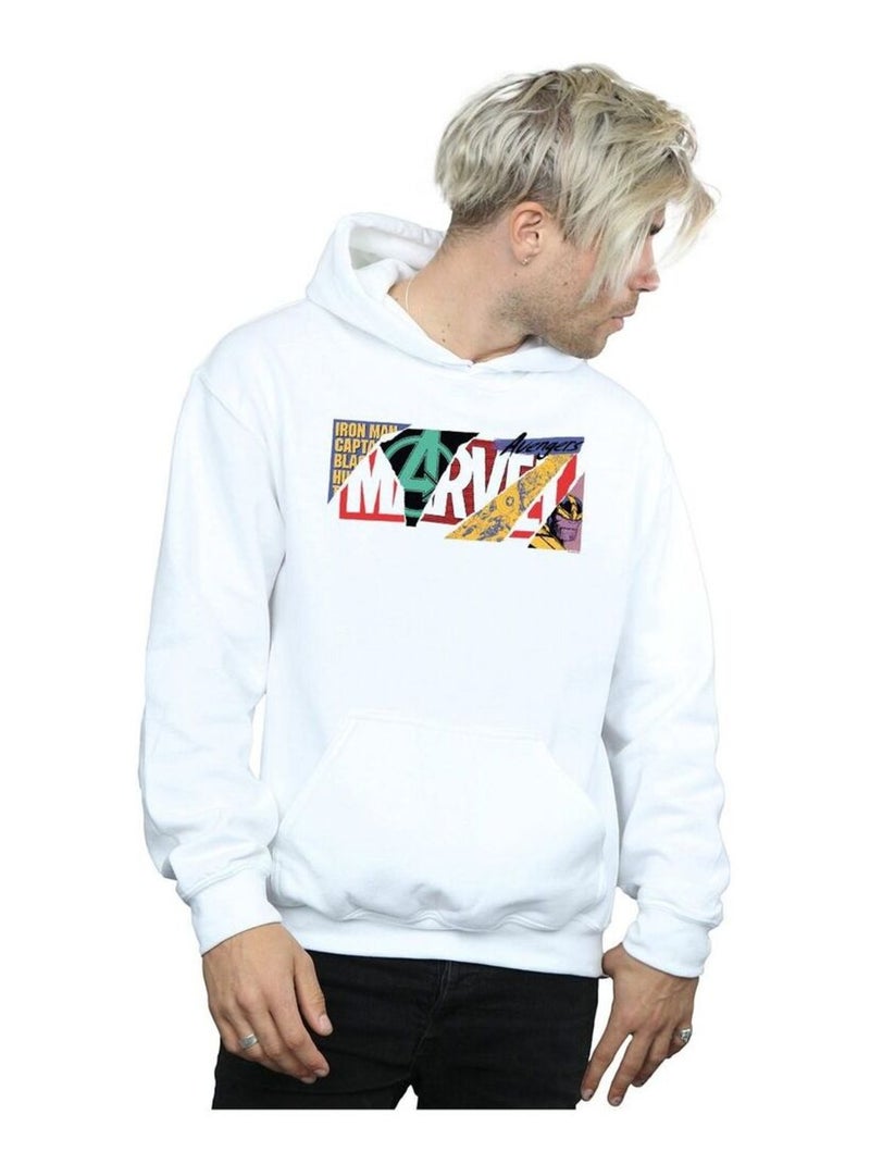 Marvel - Sweat à capuche motif/style logo Blanc - Kiabi