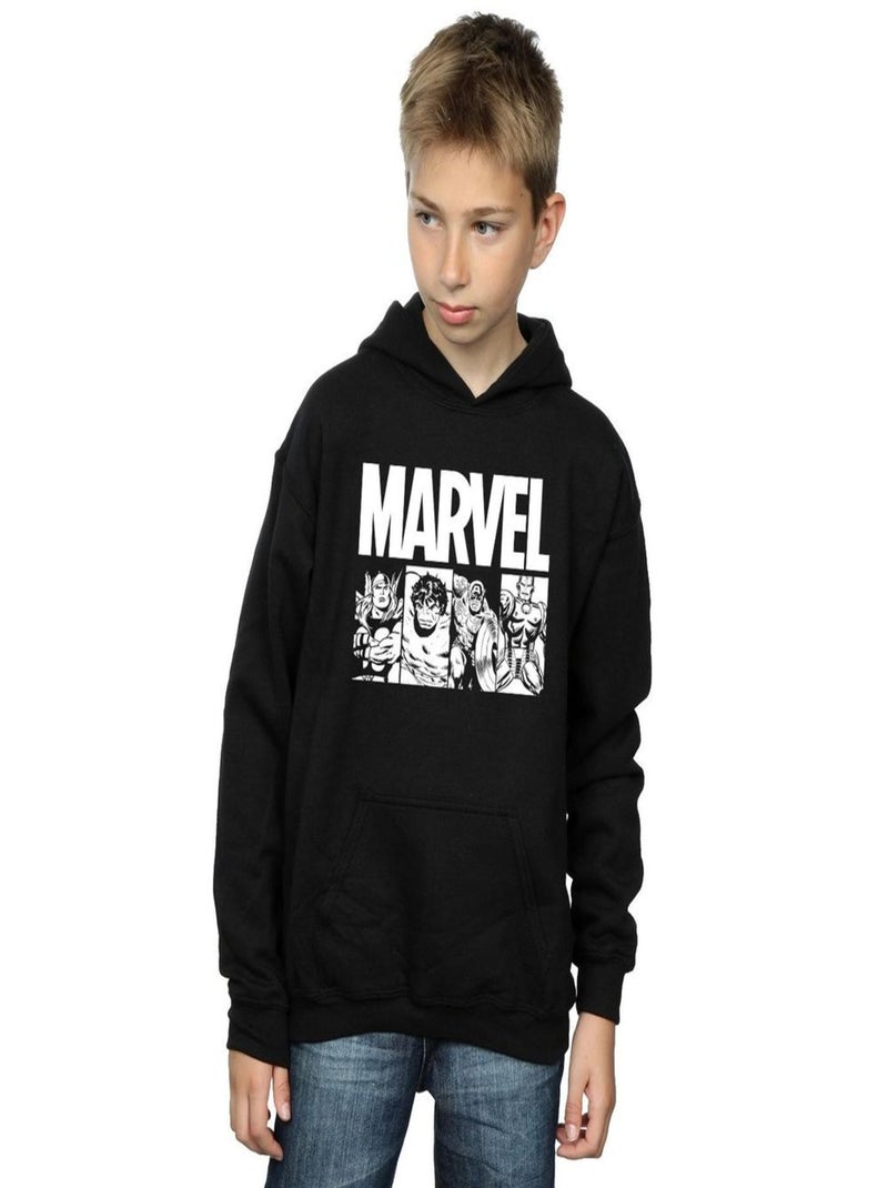 Marvel - Sweat à capuche Noir - Kiabi