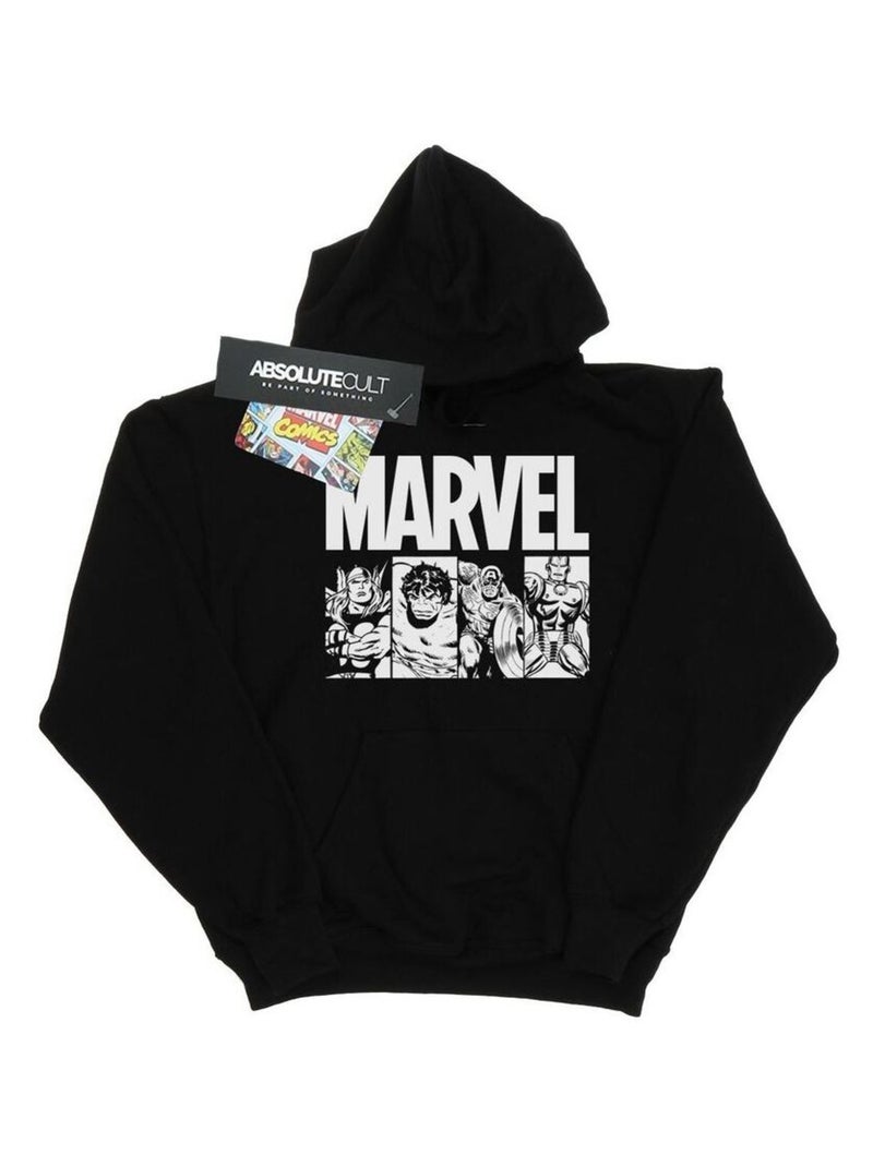 Marvel - Sweat à capuche Noir - Kiabi