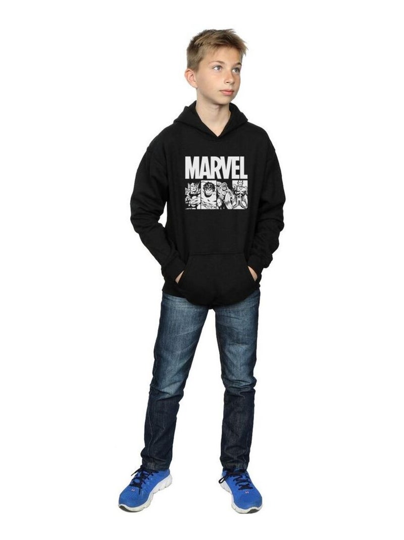 Marvel - Sweat à capuche Noir - Kiabi