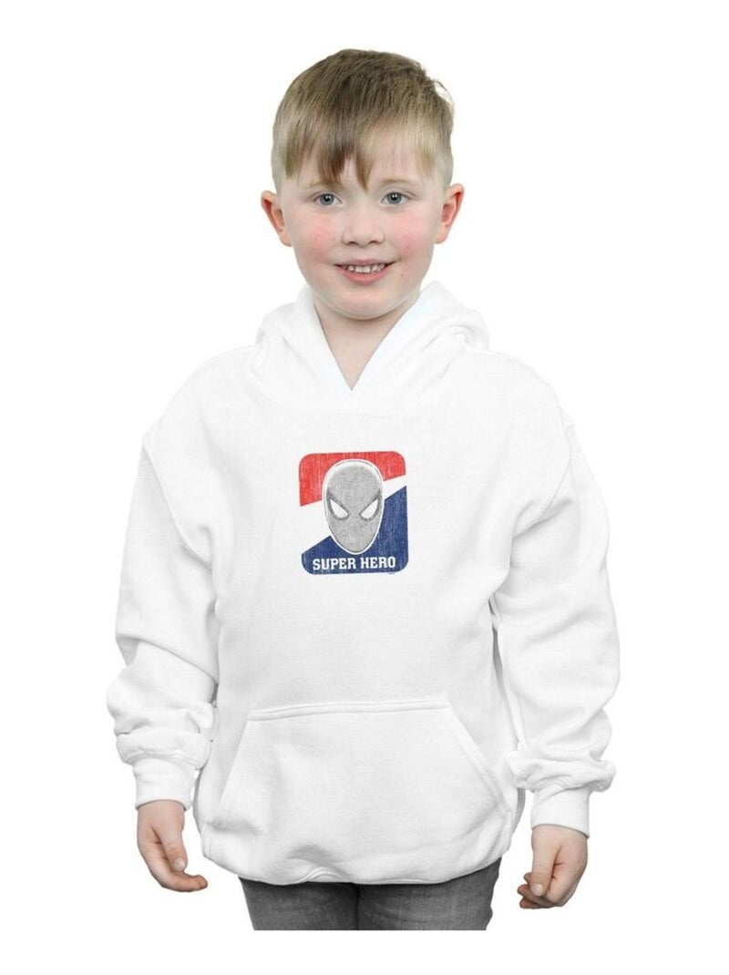 Marvel - Sweat à capuche SPIDER-MAN Blanc - Kiabi