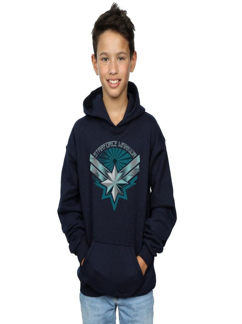 Marvel - Sweat à capuche STARFORCE WARRIOR Bleu marine - Kiabi