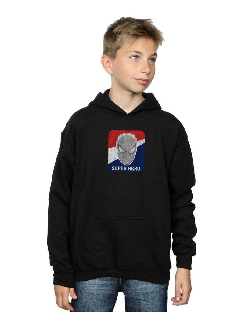 Marvel - Sweat à capuche SUPERHERO SPORTS Noir - Kiabi