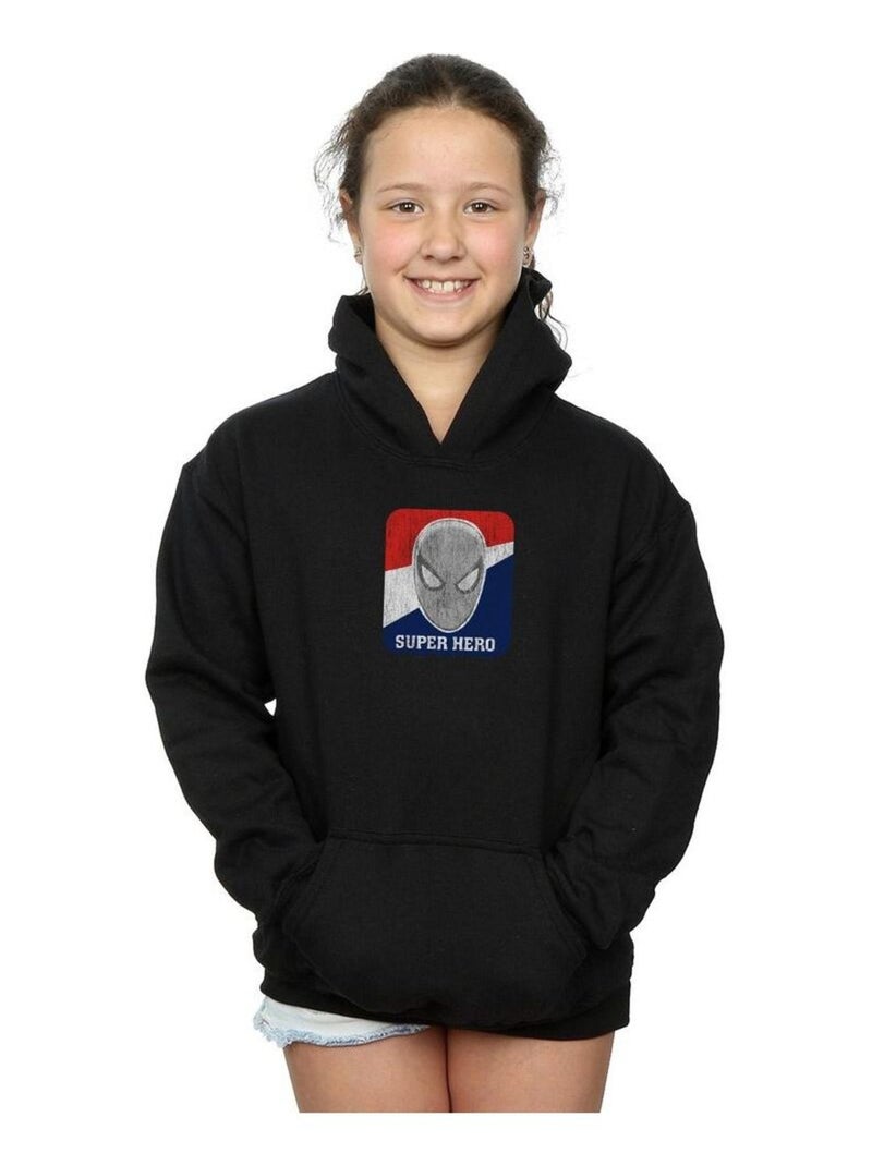 Marvel - Sweat à capuche SUPERHERO SPORTS Noir - Kiabi