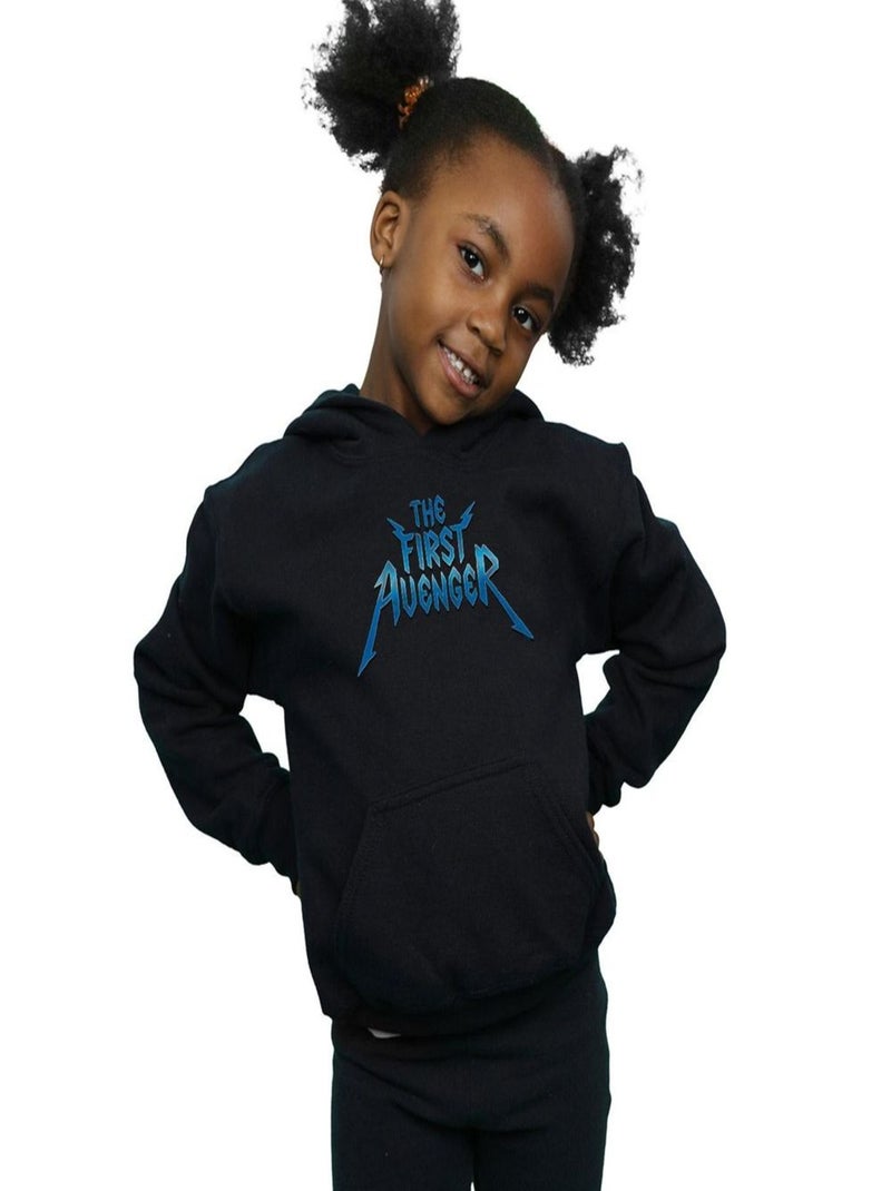Marvel - Sweat à capuche THE FIRST AVENGER Noir - Kiabi