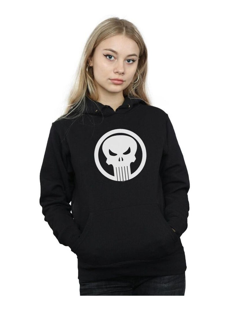 Marvel - Sweat à capuche THE PUNISHER SKULL CIRCLE Noir - Kiabi