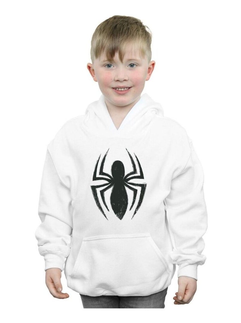 Marvel - Sweat à capuche ULTIMATE SPIDER Blanc - Kiabi