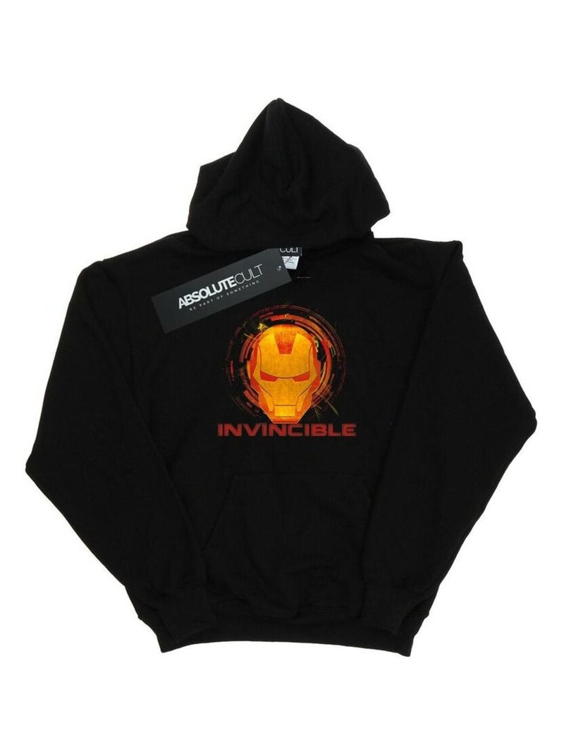 Marvel - Sweat à capuche Vengeurs INVINCIBLE Noir - Kiabi