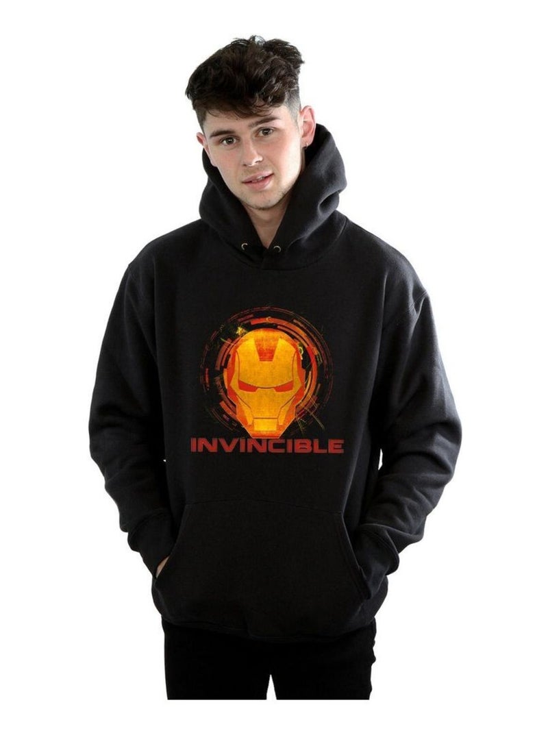 Marvel - Sweat à capuche Vengeurs INVINCIBLE Noir - Kiabi