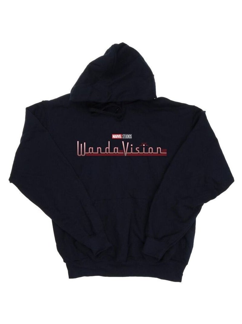 Marvel - Sweat à capuche WANDAVISION Bleu marine - Kiabi