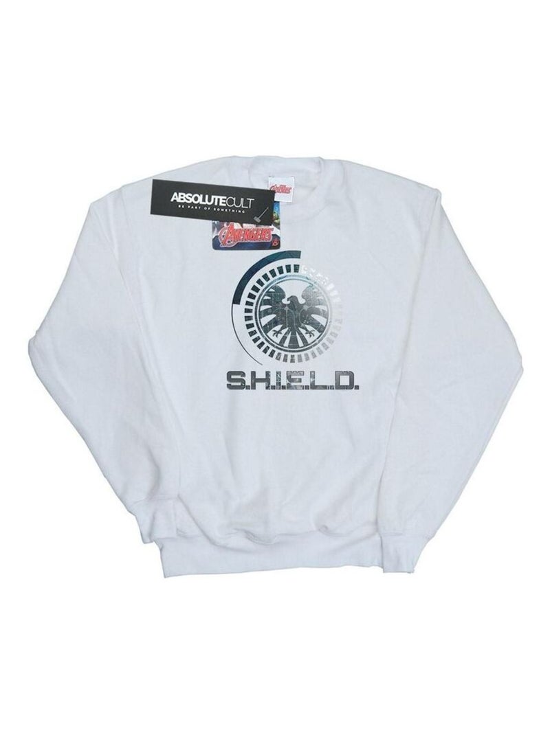 Marvel - Sweat AGENTS OF SHIELD Blanc - Kiabi