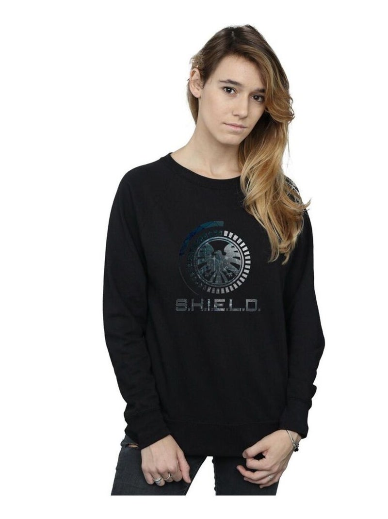 Marvel - Sweat AGENTS OF SHIELD Noir - Kiabi