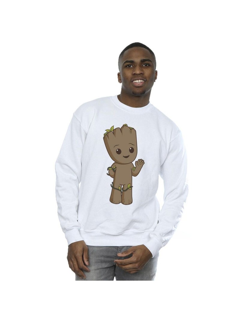 Marvel - Sweat AM GROOT Blanc - Kiabi