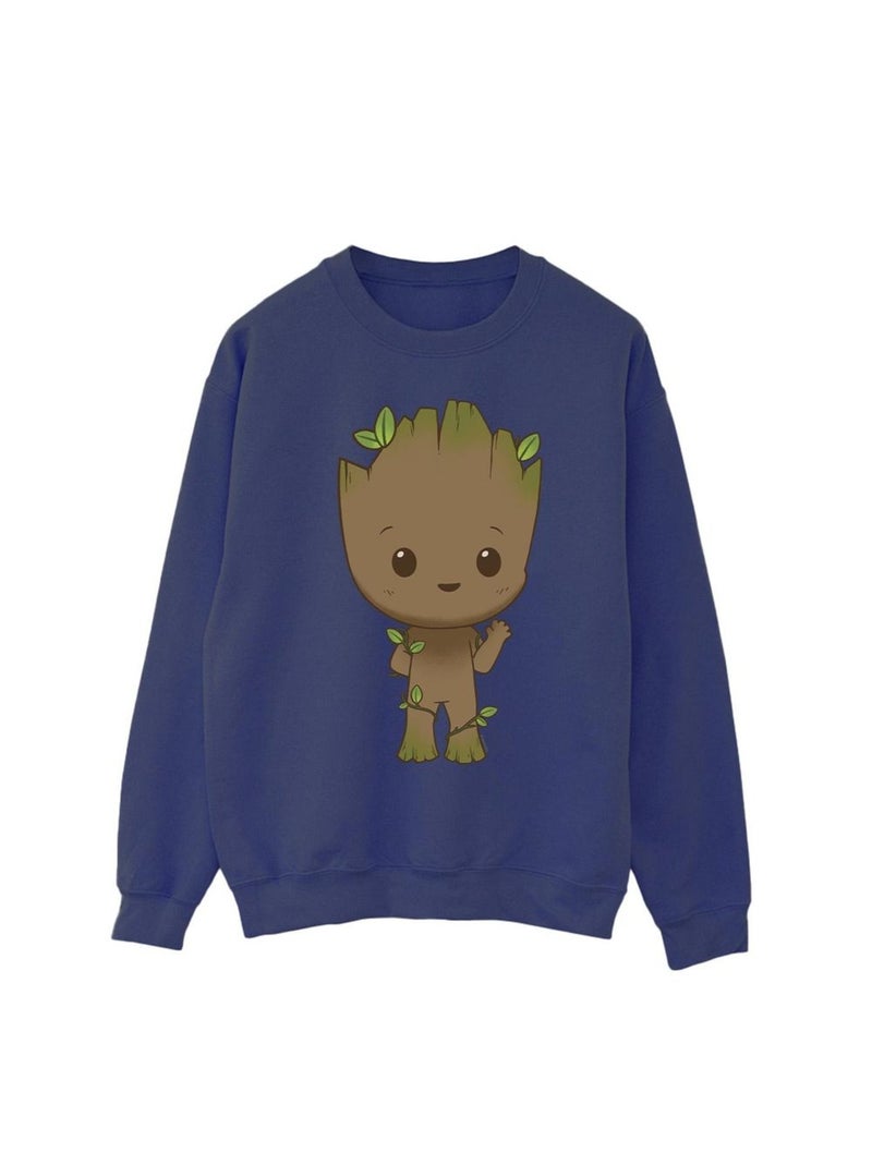 Marvel - Sweat AM GROOT Bleu marine - Kiabi