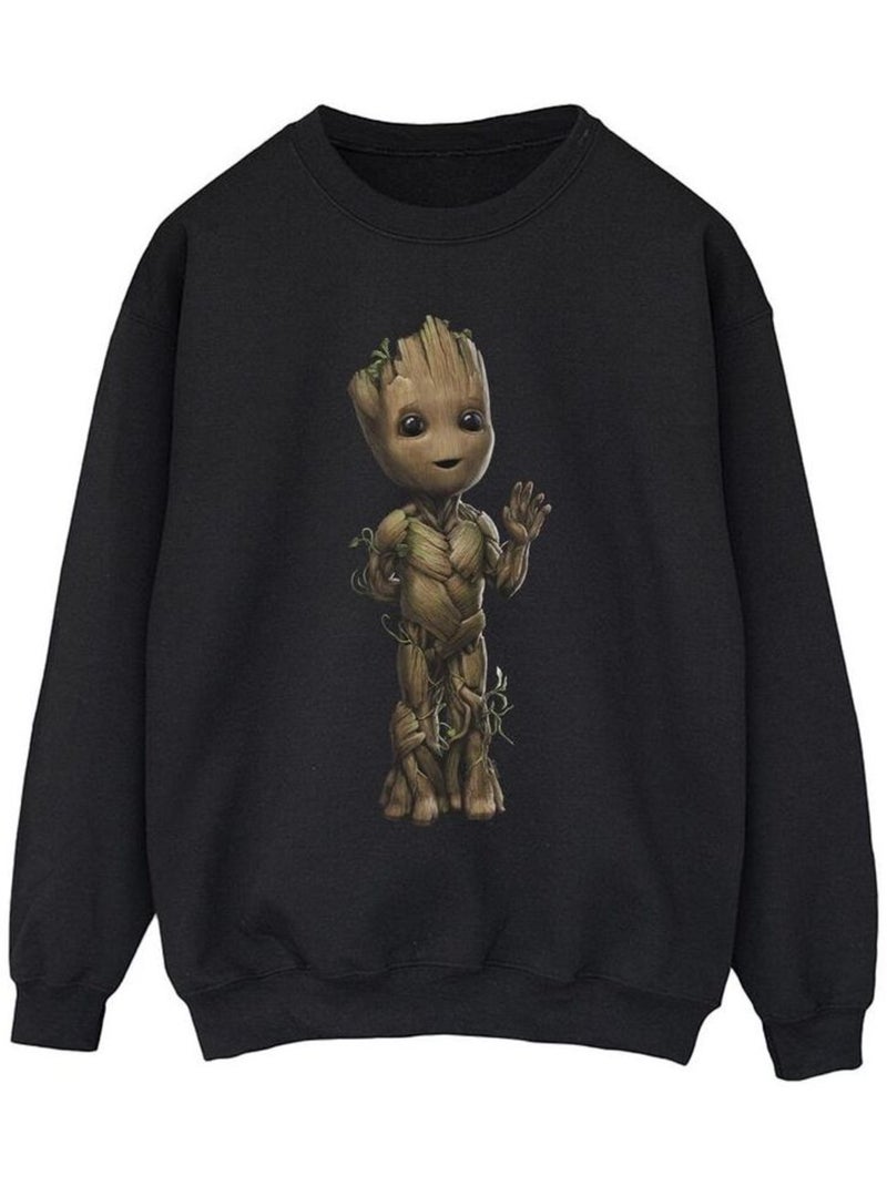 Marvel - Sweat AM GROOT Noir - Kiabi