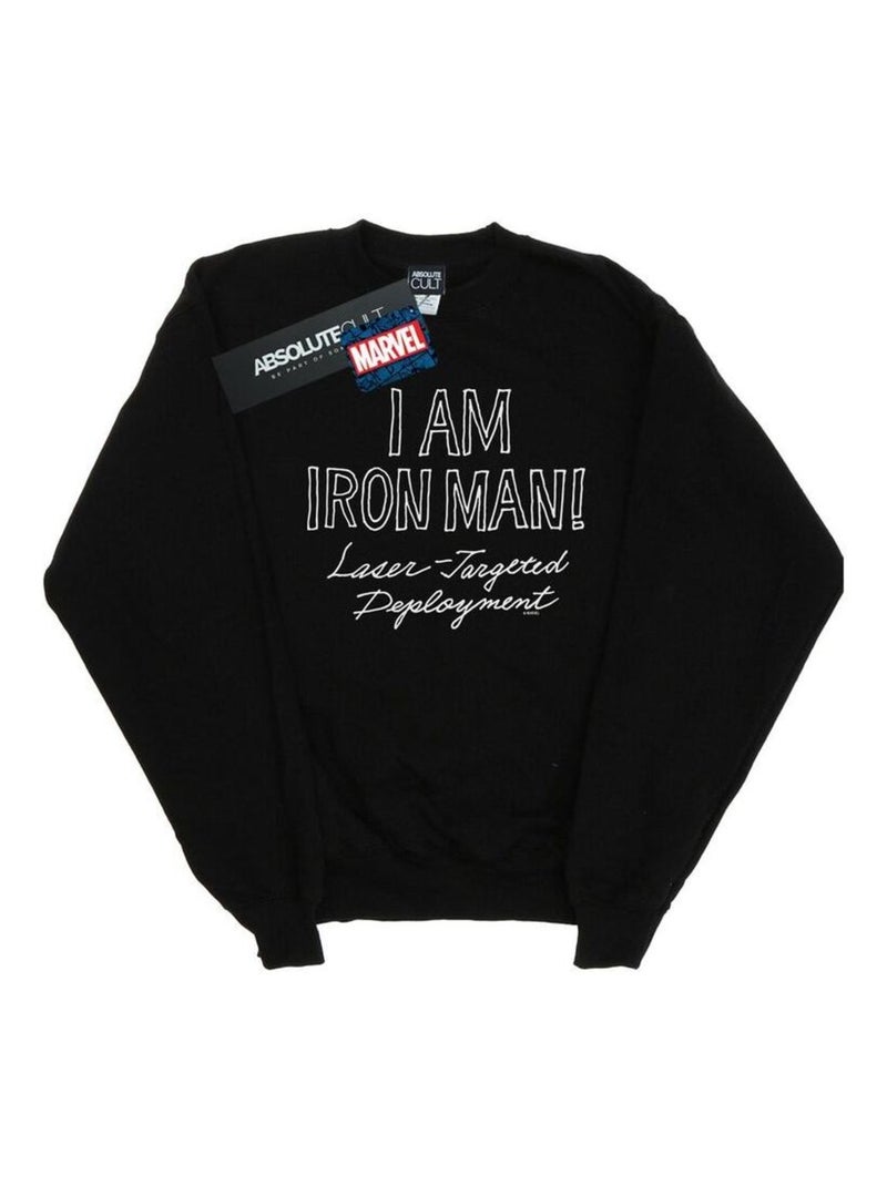 Marvel - Sweat AM IRON FIST MAN Noir - Kiabi