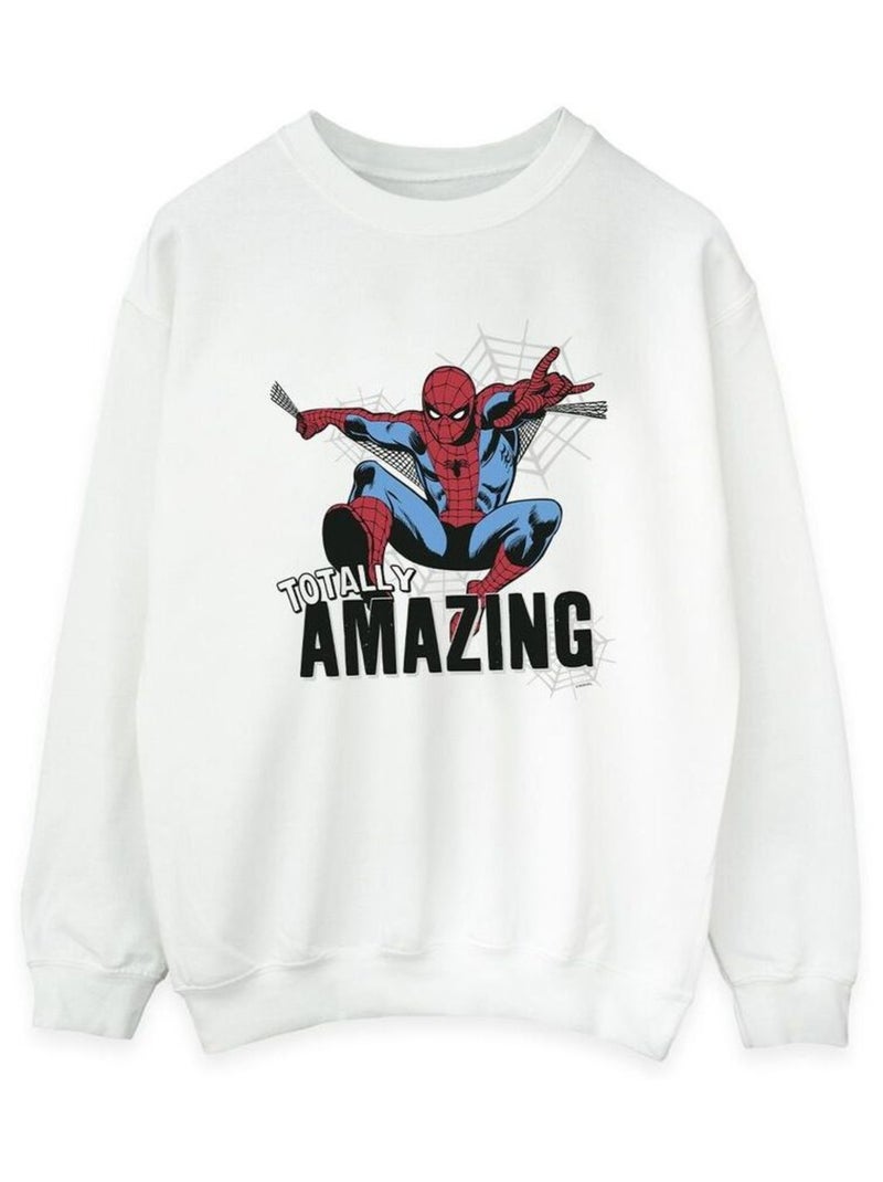 Marvel - Sweat AMAZING Blanc - Kiabi