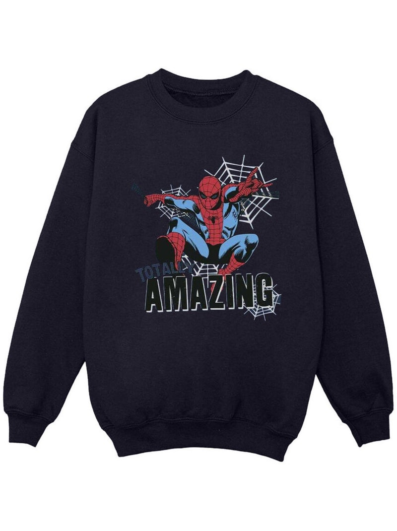 Marvel - Sweat AMAZING Bleu marine - Kiabi