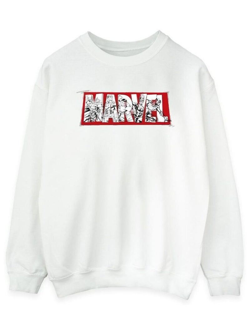 Marvel - Sweat AVENGERS Blanc - Kiabi