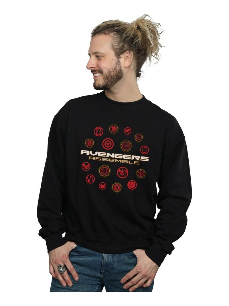 Marvel - Sweat AVENGERS ENDGAME AVENGERS ASSEMBLE - Noir - Kiabi - 42.99€