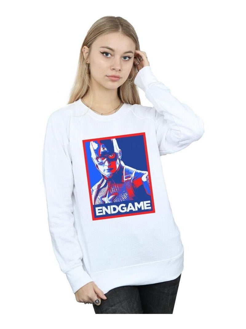 Marvel - Sweat AVENGERS ENDGAME Blanc - Kiabi