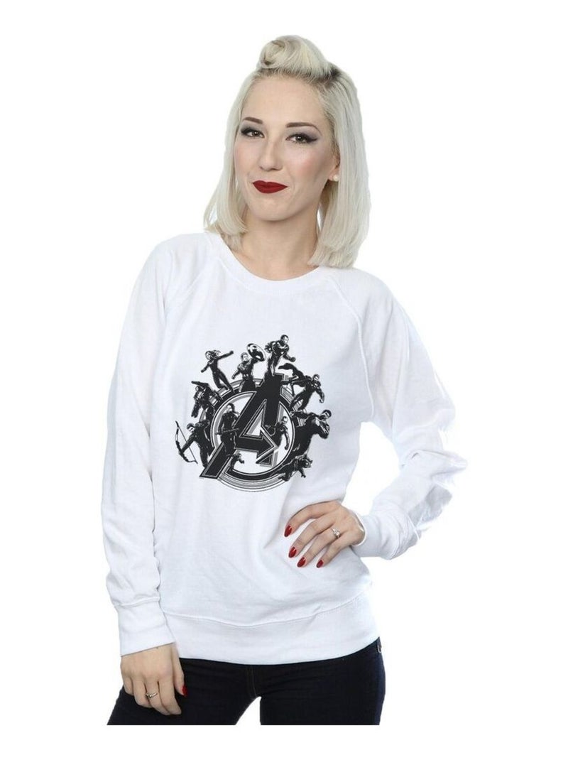 Marvel - Sweat AVENGERS ENDGAME Blanc - Kiabi