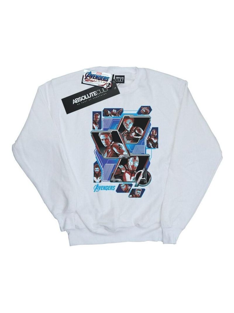Marvel - Sweat AVENGERS ENDGAME Blanc - Kiabi