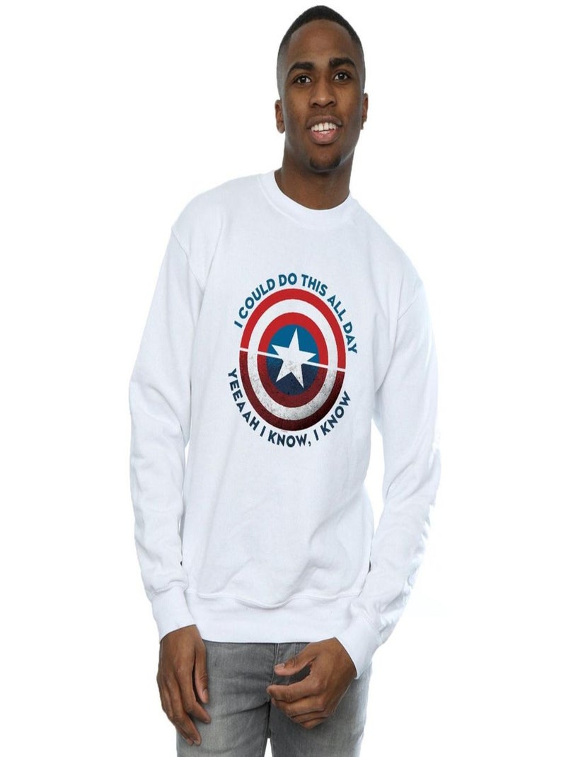 Marvel - Sweat AVENGERS ENDGAME DO THIS ALL DAY Blanc - Kiabi