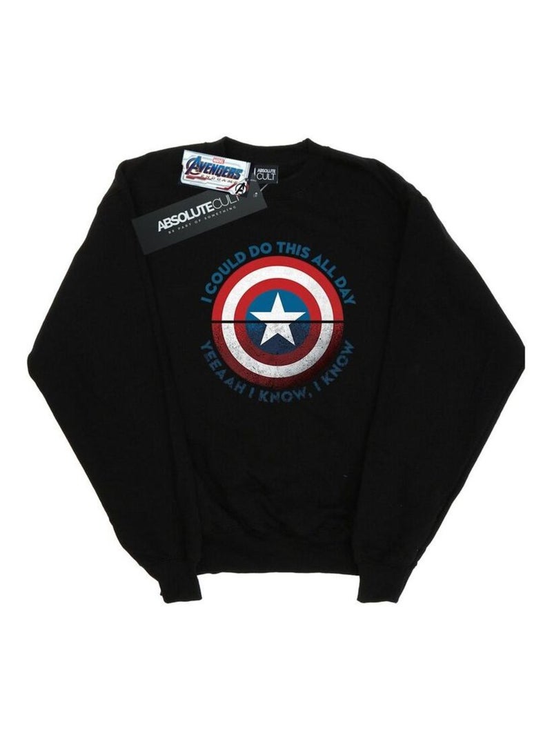 Marvel - Sweat AVENGERS ENDGAME DO THIS ALL DAY Noir - Kiabi