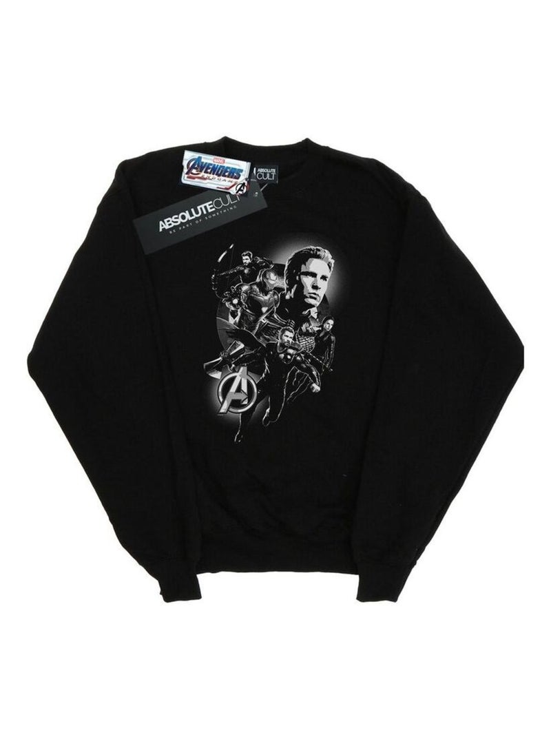 Marvel - Sweat AVENGERS ENDGAME HEROES Noir - Kiabi