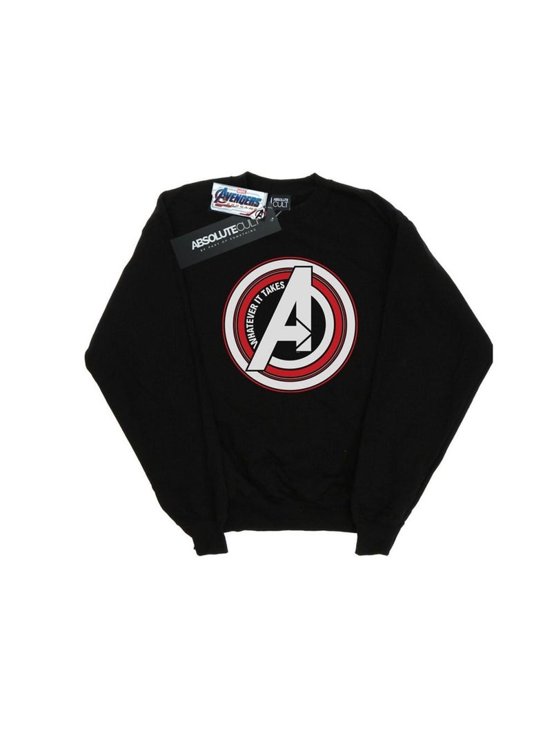 Marvel - Sweat AVENGERS ENDGAME WHATEVER IT TAKES SYMBOL Noir - Kiabi