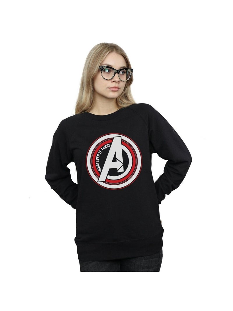 Marvel - Sweat AVENGERS ENDGAME WHATEVER IT TAKES SYMBOL Noir - Kiabi