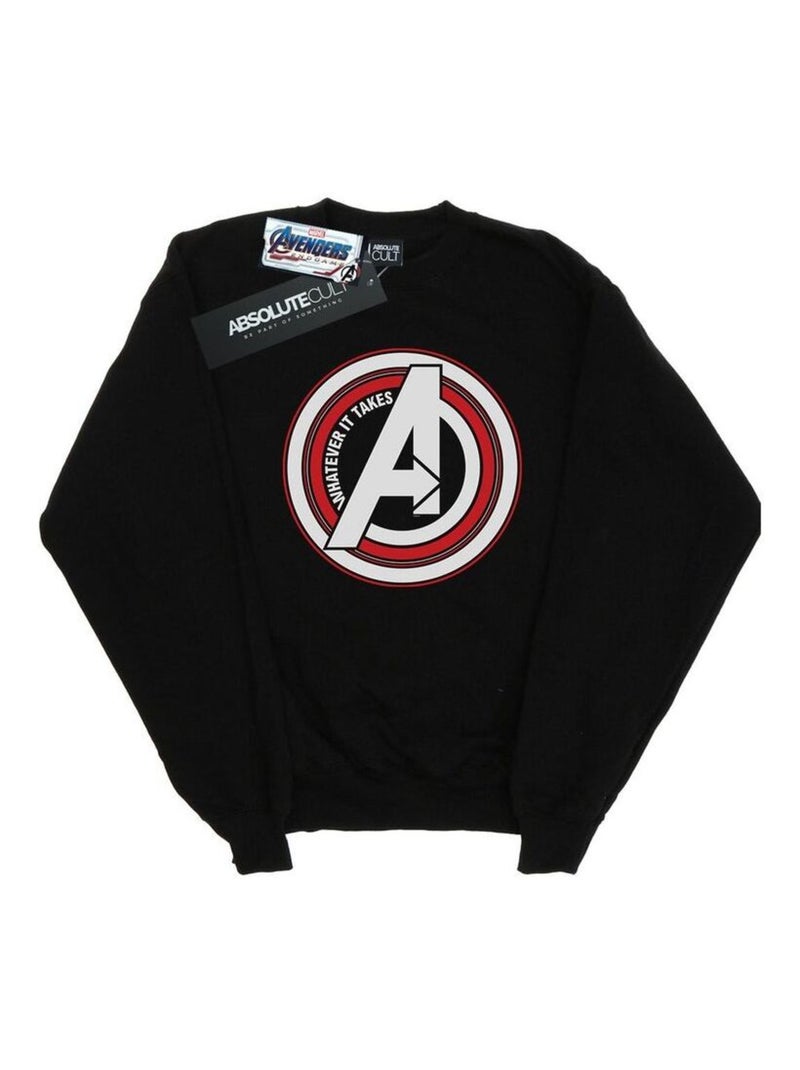 Marvel - Sweat AVENGERS ENDGAME WHATEVER IT TAKES SYMBOL Noir - Kiabi