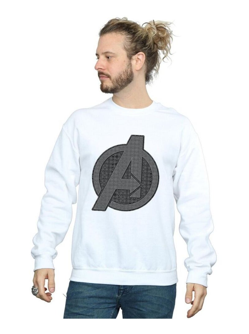 Marvel - Sweat AVENGERS ENDGAMEIC Blanc - Kiabi