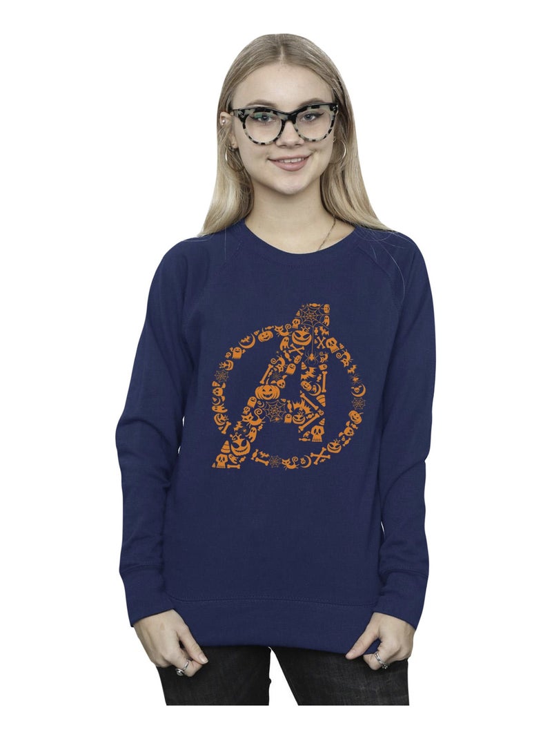 Marvel - Sweat AVENGERS HALLOWEEN Bleu marine - Kiabi