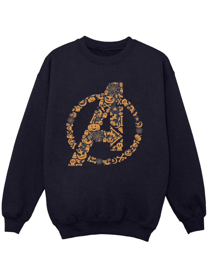 Marvel - Sweat AVENGERS HALLOWEEN Bleu marine - Kiabi