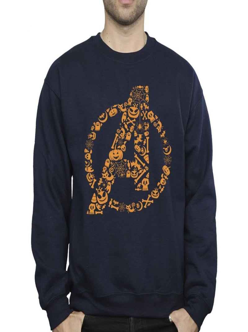 Marvel - Sweat AVENGERS HALLOWEEN Bleu marine - Kiabi