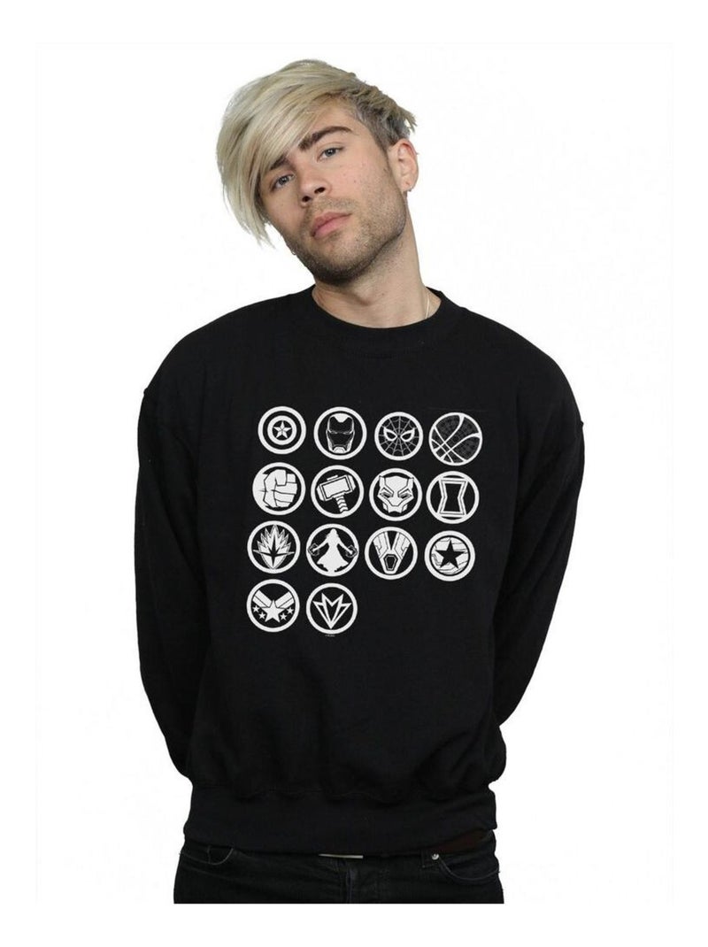 Marvel - Sweat AVENGERS INFINITY WAR ASSEMBLE Noir - Kiabi