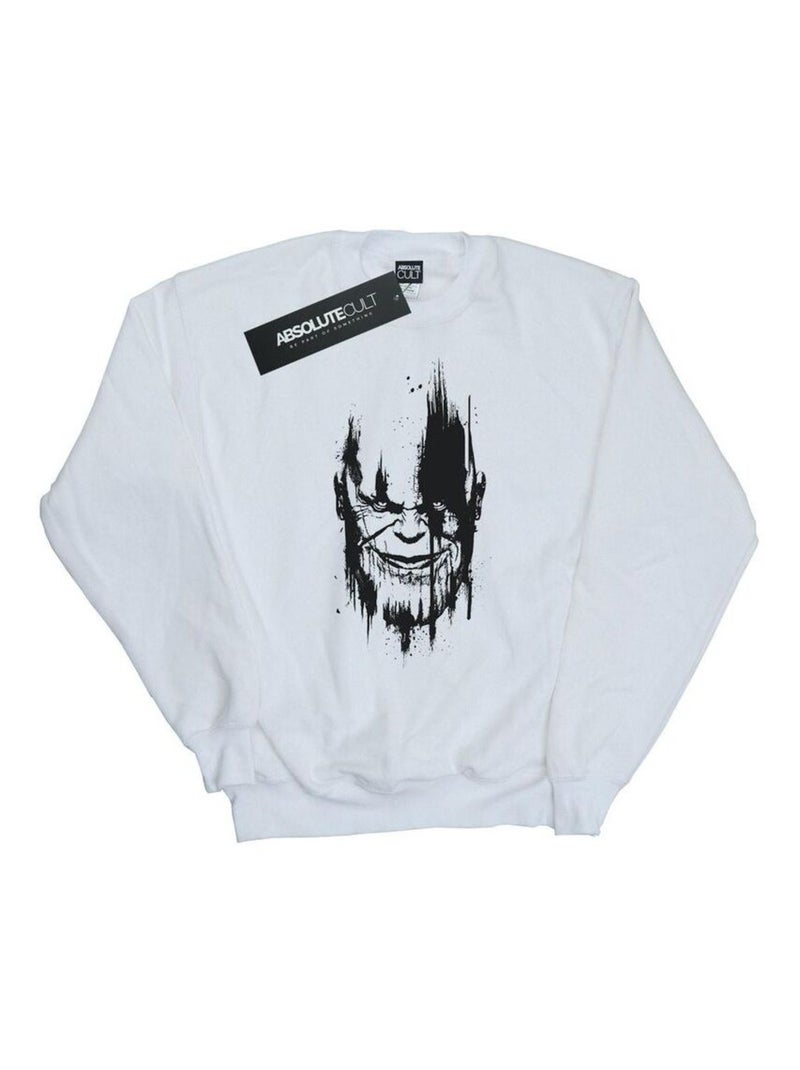 Marvel - Sweat AVENGERS INFINITY WAR Blanc - Kiabi