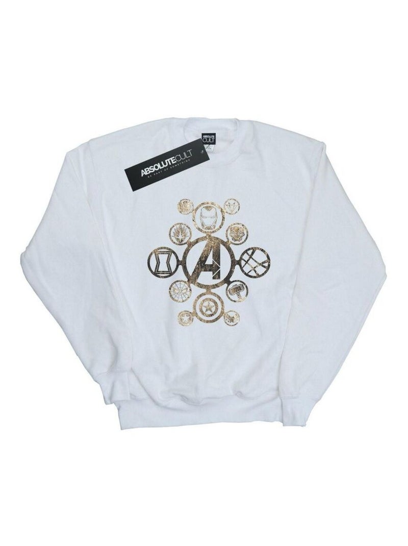 Marvel - Sweat AVENGERS INFINITY WAR Blanc - Kiabi
