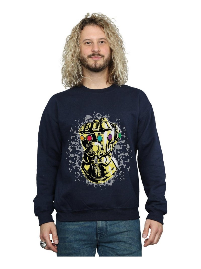 Marvel - Sweat AVENGERS INFINITY WAR Bleu marine - Kiabi
