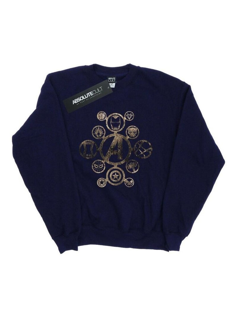 Marvel - Sweat AVENGERS INFINITY WAR Bleu marine - Kiabi