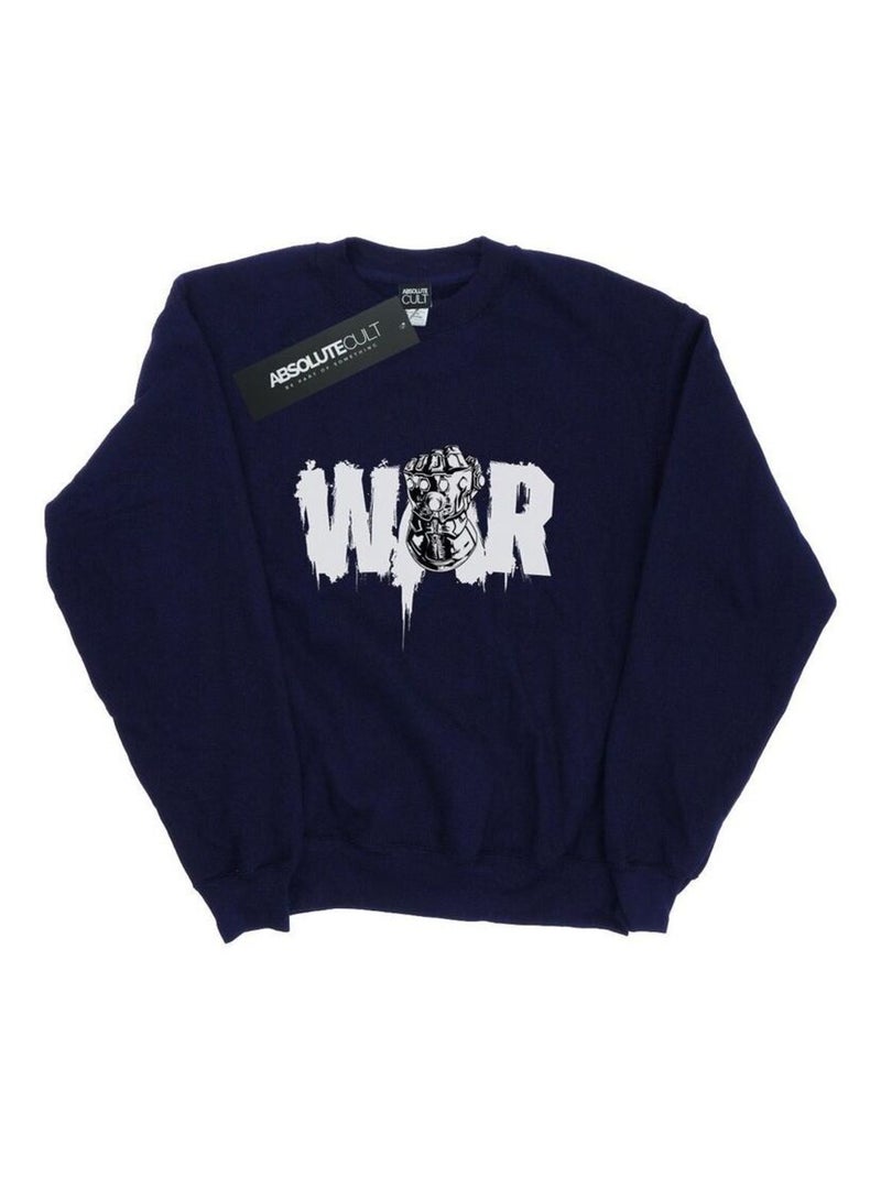Marvel - Sweat AVENGERS INFINITY WAR Bleu marine - Kiabi