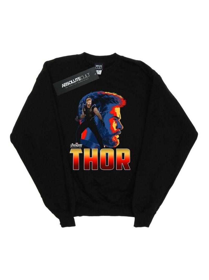 Marvel - Sweat AVENGERS INFINITY WAR Noir - Kiabi