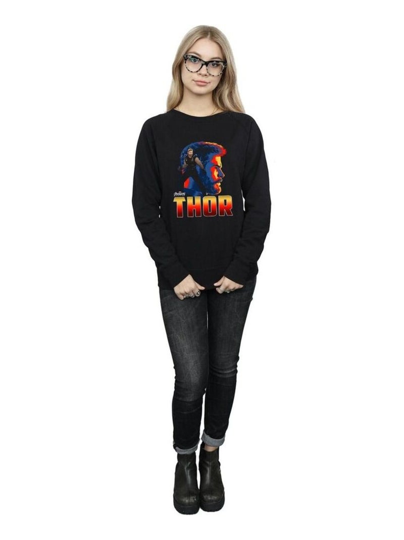Marvel - Sweat AVENGERS INFINITY WAR Noir - Kiabi