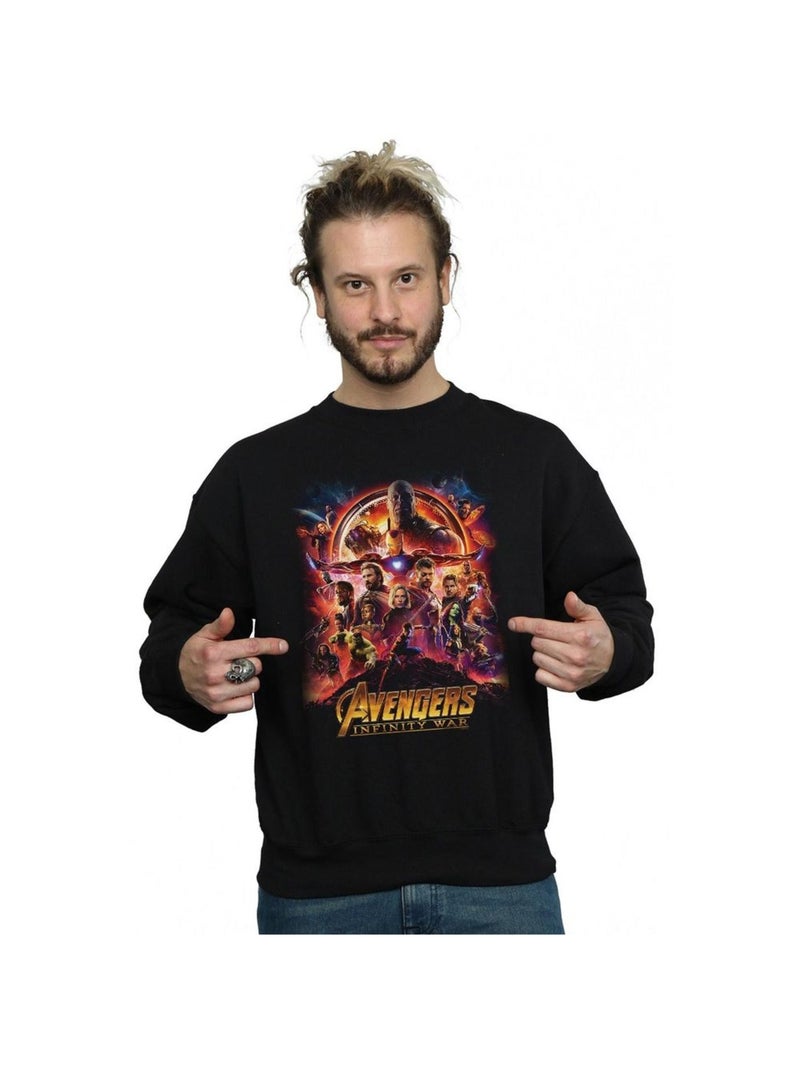 Marvel - Sweat AVENGERS INFINITY WAR Noir - Kiabi
