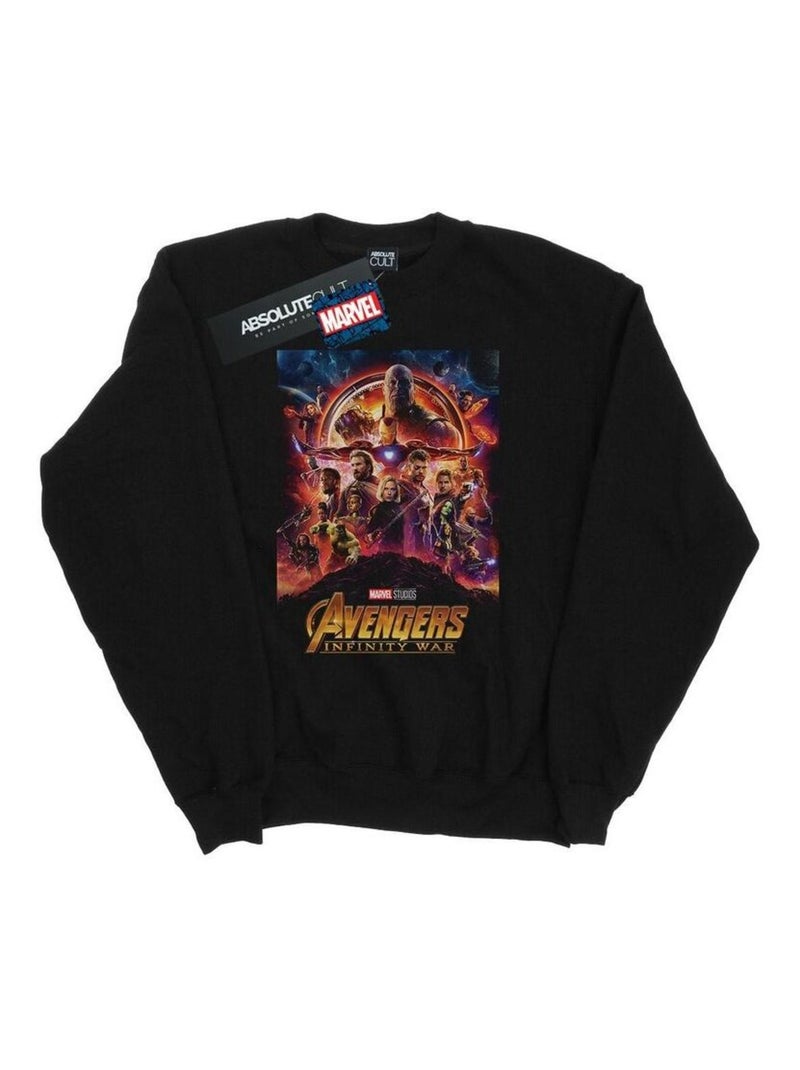 Marvel - Sweat AVENGERS INFINITY WAR Noir - Kiabi