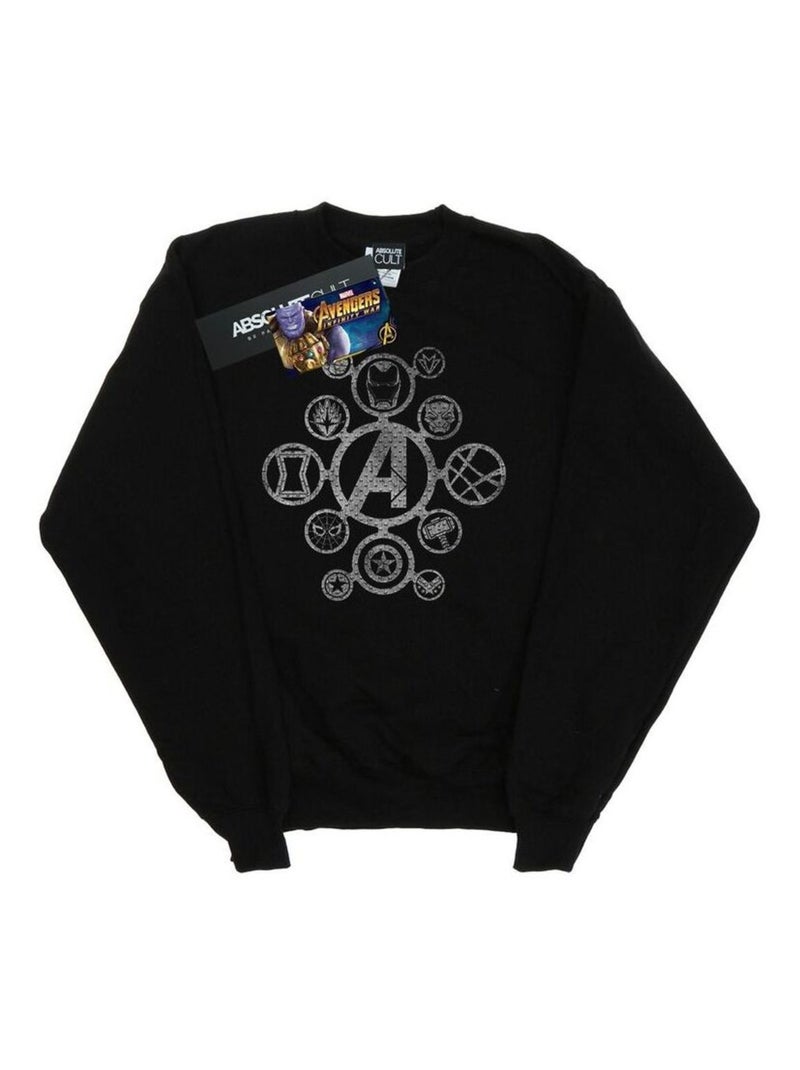 Marvel - Sweat AVENGERS INFINITY WAR Noir - Kiabi